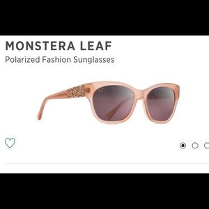 NWT Maui Jim Rose gold Monstera Guave sunglasses